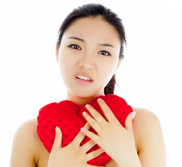 Attractive asian girl posing in studio — Stock Photo, Image