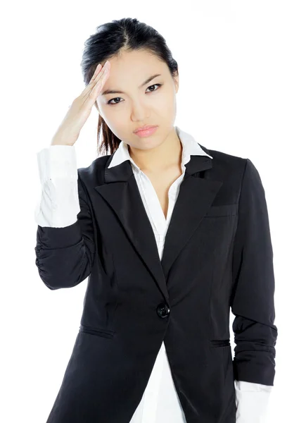 Attractive asian girl 20 years old shot in studio — Stock Photo, Image