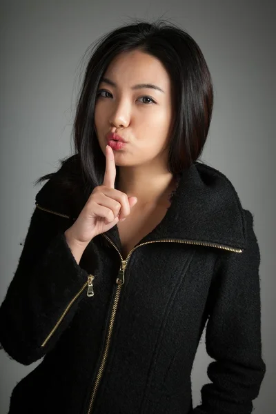 Attractive asian girl 20 years old shot in studio — Stock Photo, Image