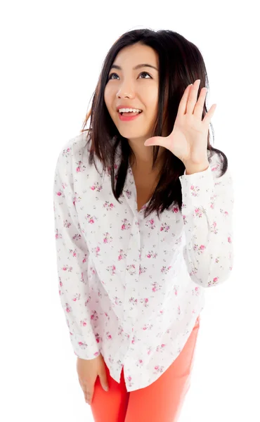 Attractive asian girl 20 years old shot in studio — Stock Photo, Image