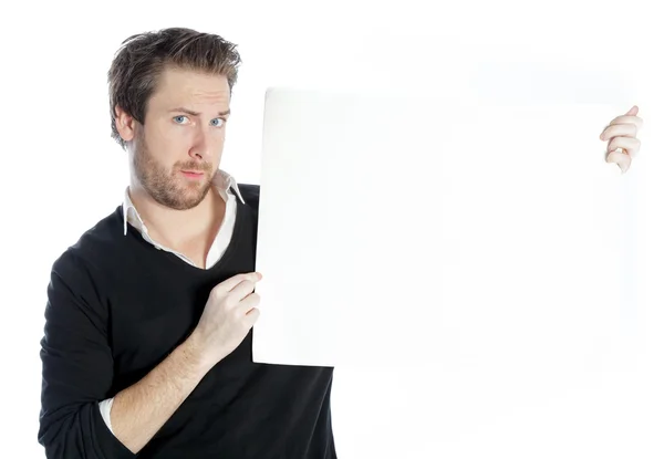 Attractive caucasian man shot in studio — Stock Photo, Image