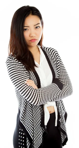 Attractive asian girl 20 years old shot in studio — Stock Photo, Image