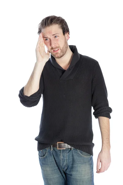 Attractive Man With Headache. — Stock Photo, Image