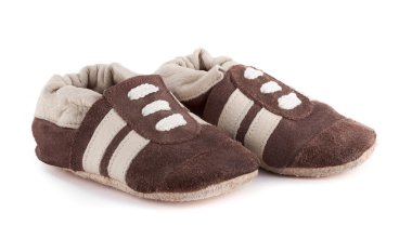 Beyaz bir arka plan üzerinde izole Bebek Patiği