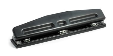 Beyaz bir arka plan üzerinde izole delik zımba