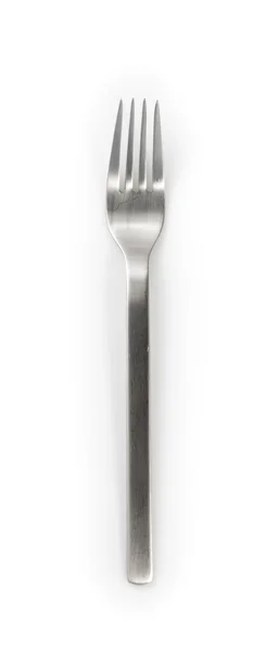 Stainless steel fork isolated on a white background — Stock Photo, Image