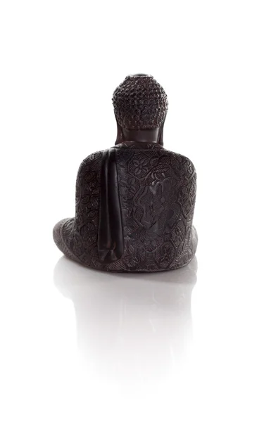 Atrás de la sabiduría buddha aislado sobre un fondo blanco —  Fotos de Stock