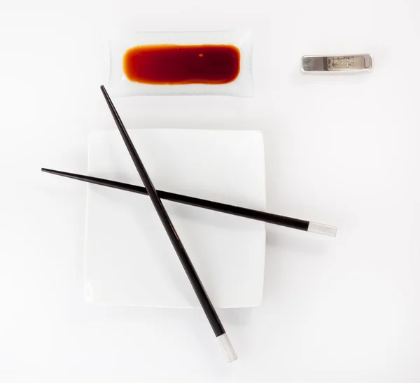 Kit Sushi isolado — Fotografia de Stock