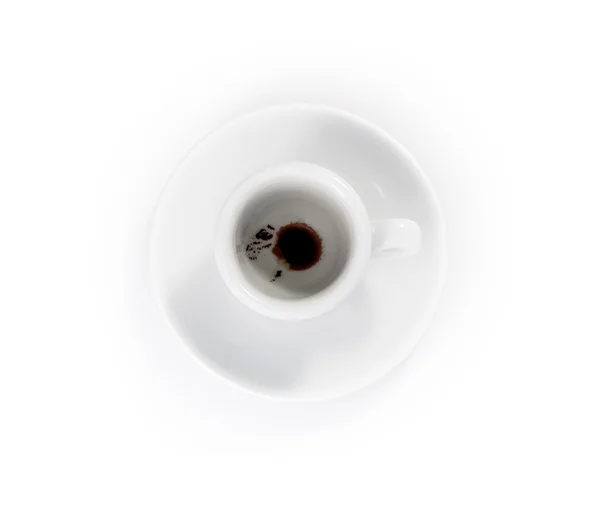 Empty espresso cup — Stock Photo, Image