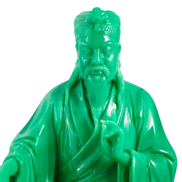 Groene jade buddha — Stockfoto