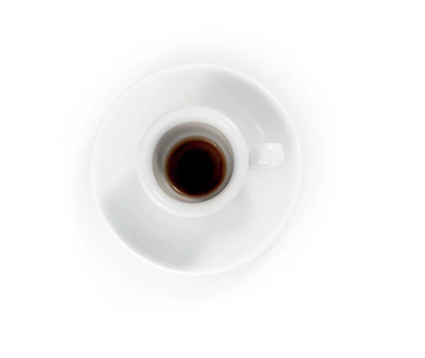 Copo de café expresso vazio — Fotografia de Stock