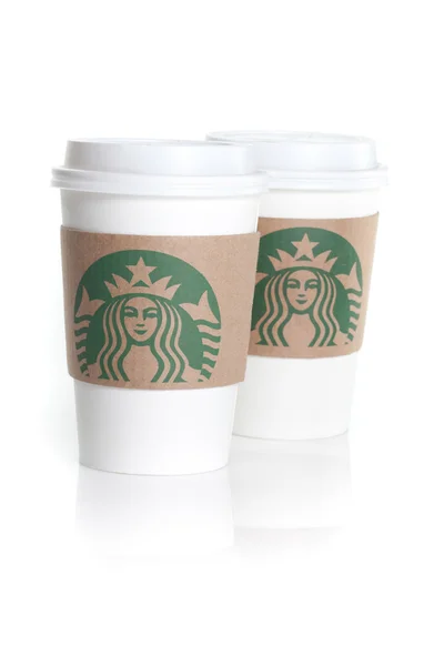 Disposable starbuck cup — Zdjęcie stockowe