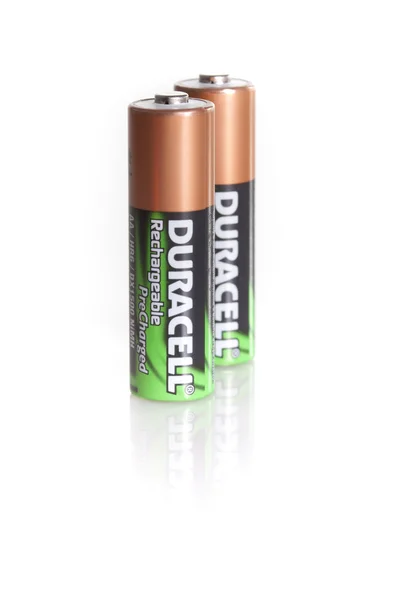 Перезаряжаемая батарея Duracell — стоковое фото