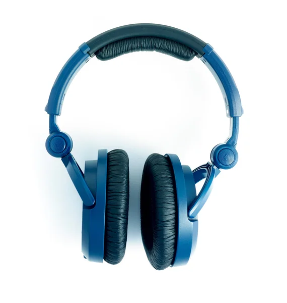 Niebieski słuchawki — Zdjęcie stockowe