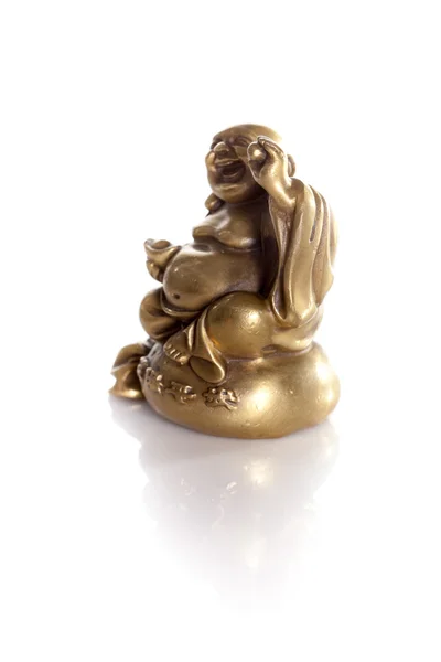 Gyllene rikedom buddha — Stockfoto