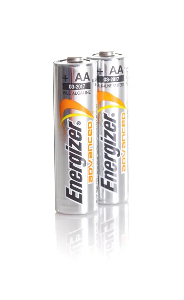 Zwei Energizer-Akkus — Stockfoto