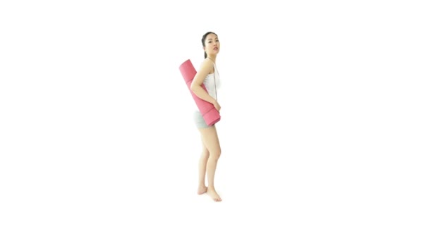 Femme asiatique en débardeur 