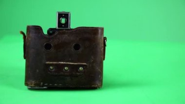 bir dönüş tablo Vintage fotoğraf makinesi