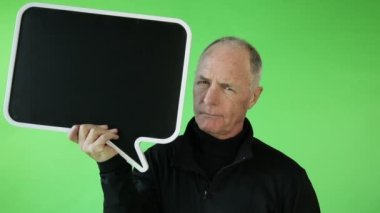 üst düzey, iş adamı boş işareti ile sinirli