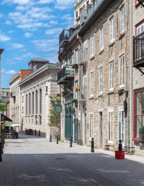 Street in Quebec clipart