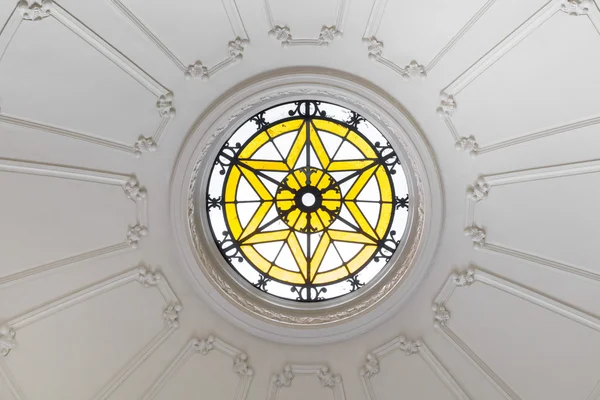 Round stained-glass window — Stock Photo, Image