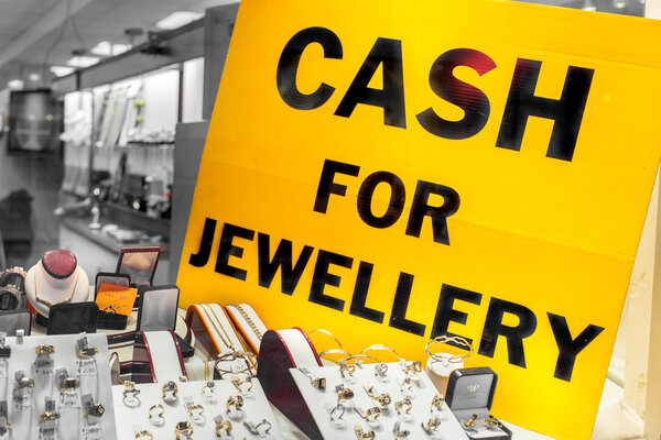 Cash fo jewellery sign
