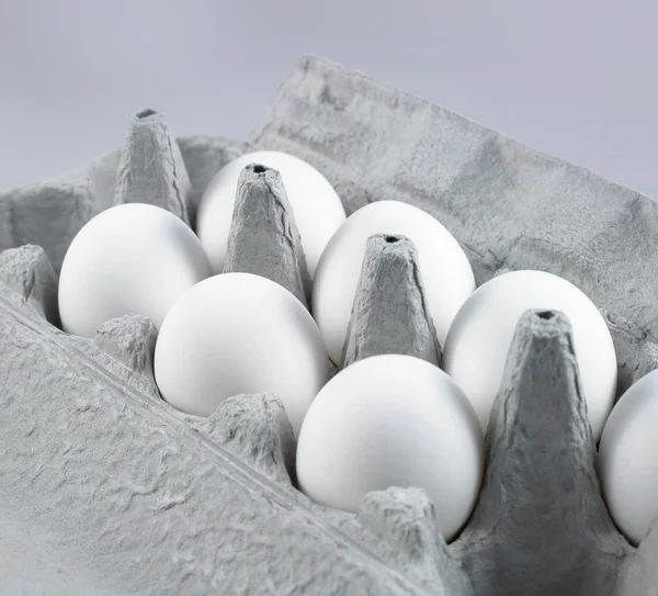 Huevos blancos — Foto de Stock