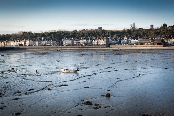 Houses on beach — Stock Photo, Image