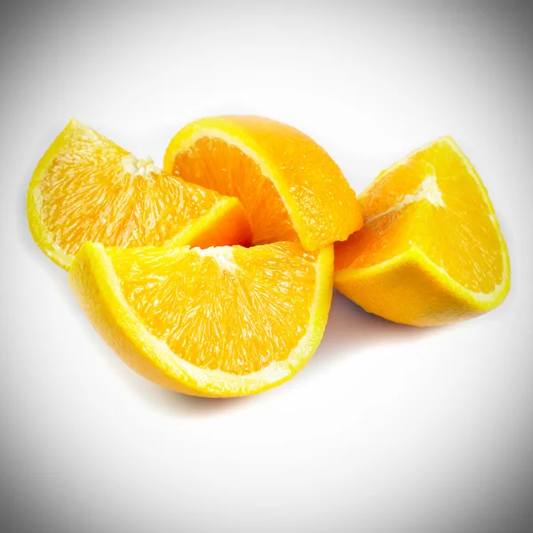 Чверті помаранчевий — стокове фото