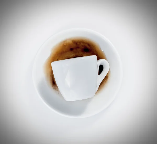 Empty espresso cup — Stock Photo, Image