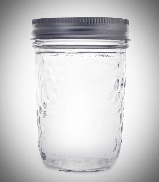 Empty glass jar — Stock Photo, Image