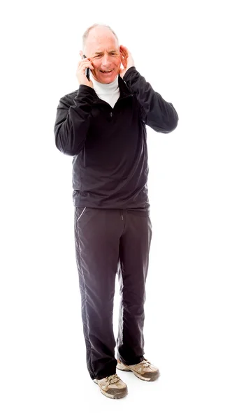 Omul vorbind la telefon — Fotografie, imagine de stoc