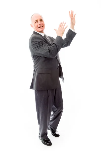 Businessman celebrating success — Stock Photo, Image