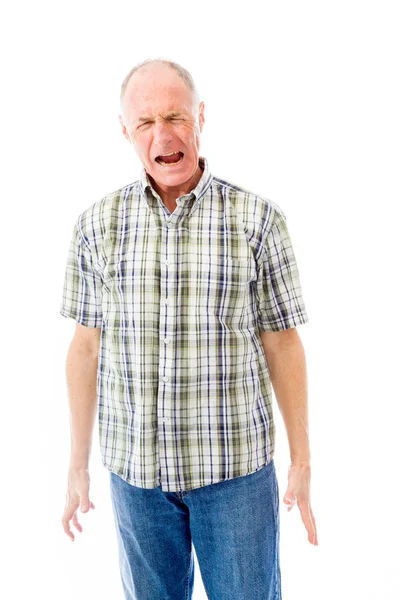 Man screaming in frustration — Stock Photo, Image