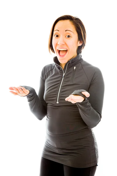 Woman looking surprised — Stock Photo, Image