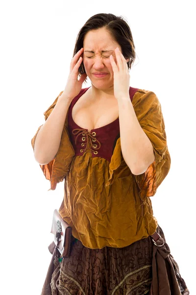 Suffering from headache — Stock Photo, Image