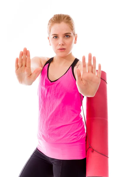 Stop gesture sign — Stock Photo, Image