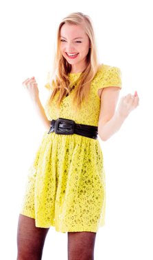 kadın kutluyor başarı