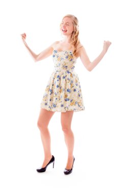 kadın kutluyor başarı