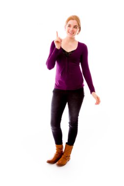 yukarı dönük kadın