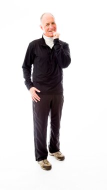 adamın parmağını ağzına