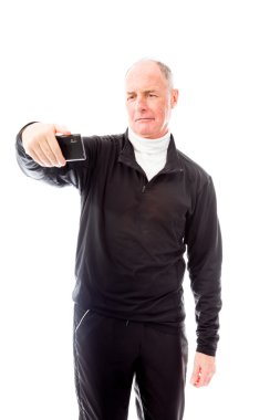 adam kendini fotoğraf çekimi