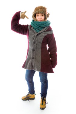 kadın kendini gösteren