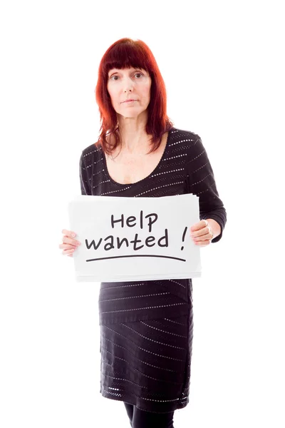 Help wanted sign — Stock Photo, Image