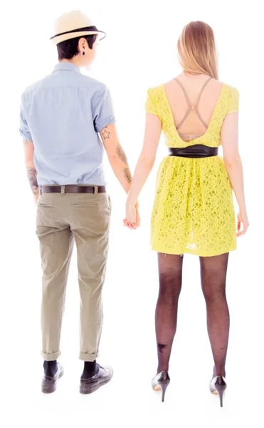 Couple holding hands — Stock Photo, Image