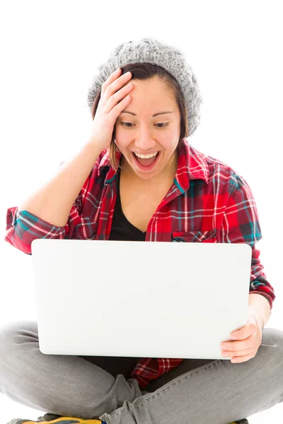 Mujer buscando sorpresa —  Fotos de Stock