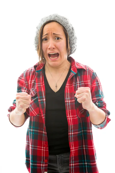 Woman looking frustrated — Stock Photo, Image