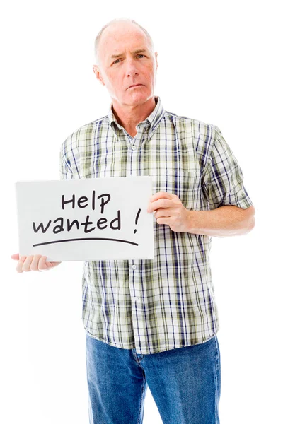 Message board with "Help wanted" — Stock Photo, Image