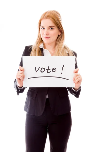 Placa de votação — Fotografia de Stock