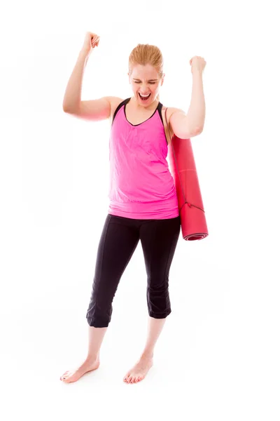 Woman celebrating success — Stock Photo, Image